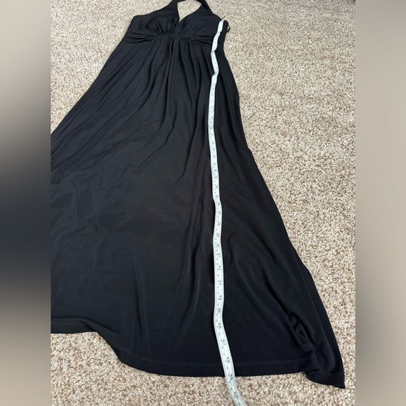 NWT Calvin Klein Women's Long Open Back Black Dress - Size 8/Medium - Picture 6 of 7